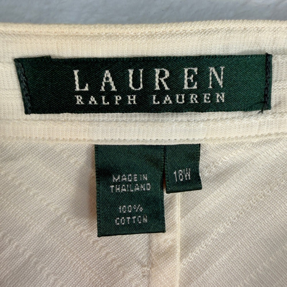 Ralph Lauren LRL Plus 18W Shirt Button Down Quiet Luxury Old Money Professional - Picture 4 of 14